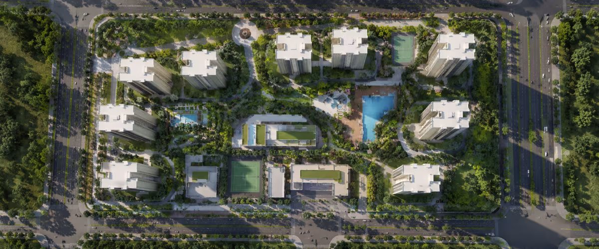 Emaar Urban Ascent master plan and tower layout