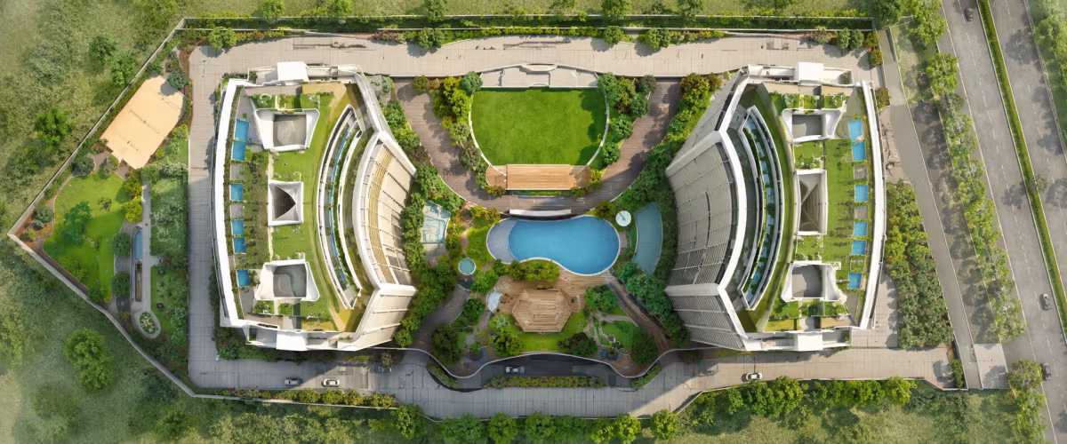 Signature Global Twin Tower DXP master plan and tower layout