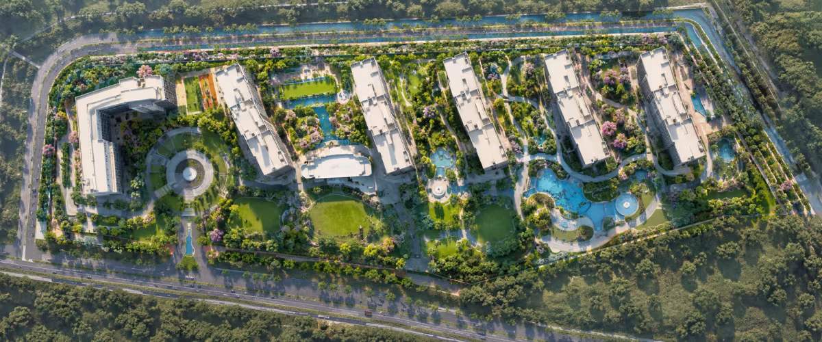 DLF The Grove Dwarka master plan and tower layout