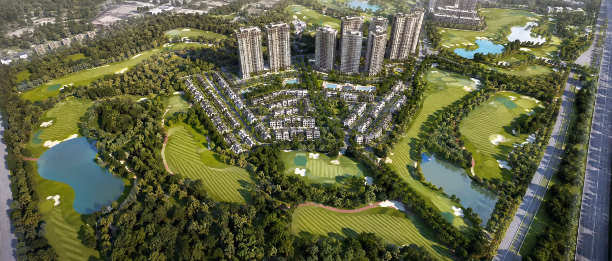 M3M Golf Hills master plan and tower layout