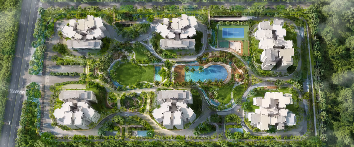 Godrej Palm Retreat master plan and tower layout