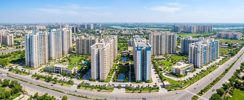 Residential skyline of Ghaziabad