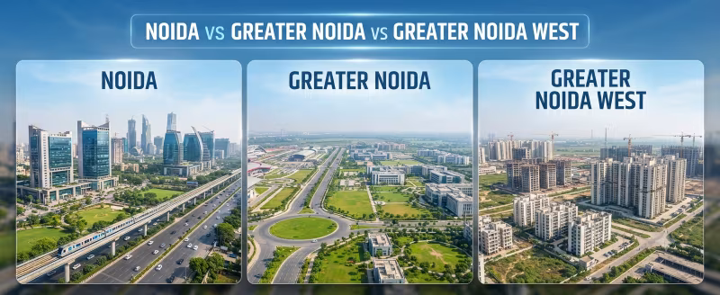 Noida vs Greater Noida vs Greater Noida West: An Honest 2026 Buyer's Guide