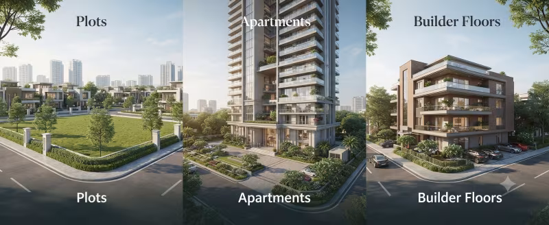 Plots vs Apartments vs Builder Floors in NCR 2026: What Should You Buy?